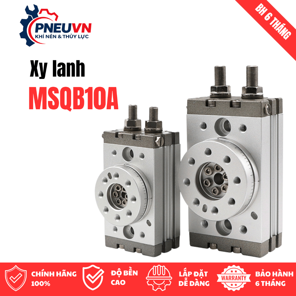 Xy lanh quay MSQB3A/MSQB7A/MSQB10A/MSQB20A/MSQB30A/MSQB50A dùng chế tạo cơ cấu xoay 90-180 độ