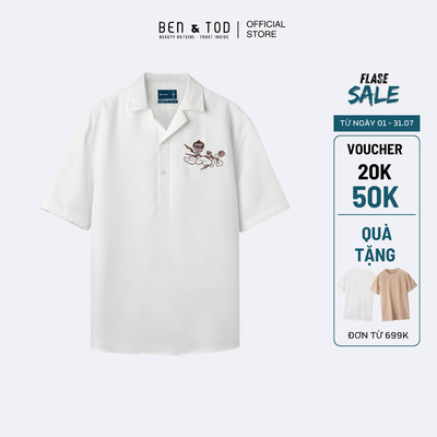 [Sale] Áo sơ mi nam Ben & Tod R1611 BC250 cotton nam tính cao cấp Regular