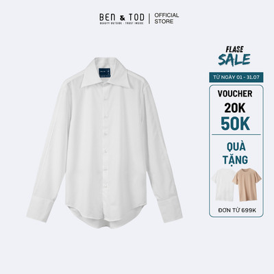 [Sale] Áo sơ mi nam Oversize dài tay Ben & Tod O1622 BD248 cotton thoáng khí cao cấp form Oversize