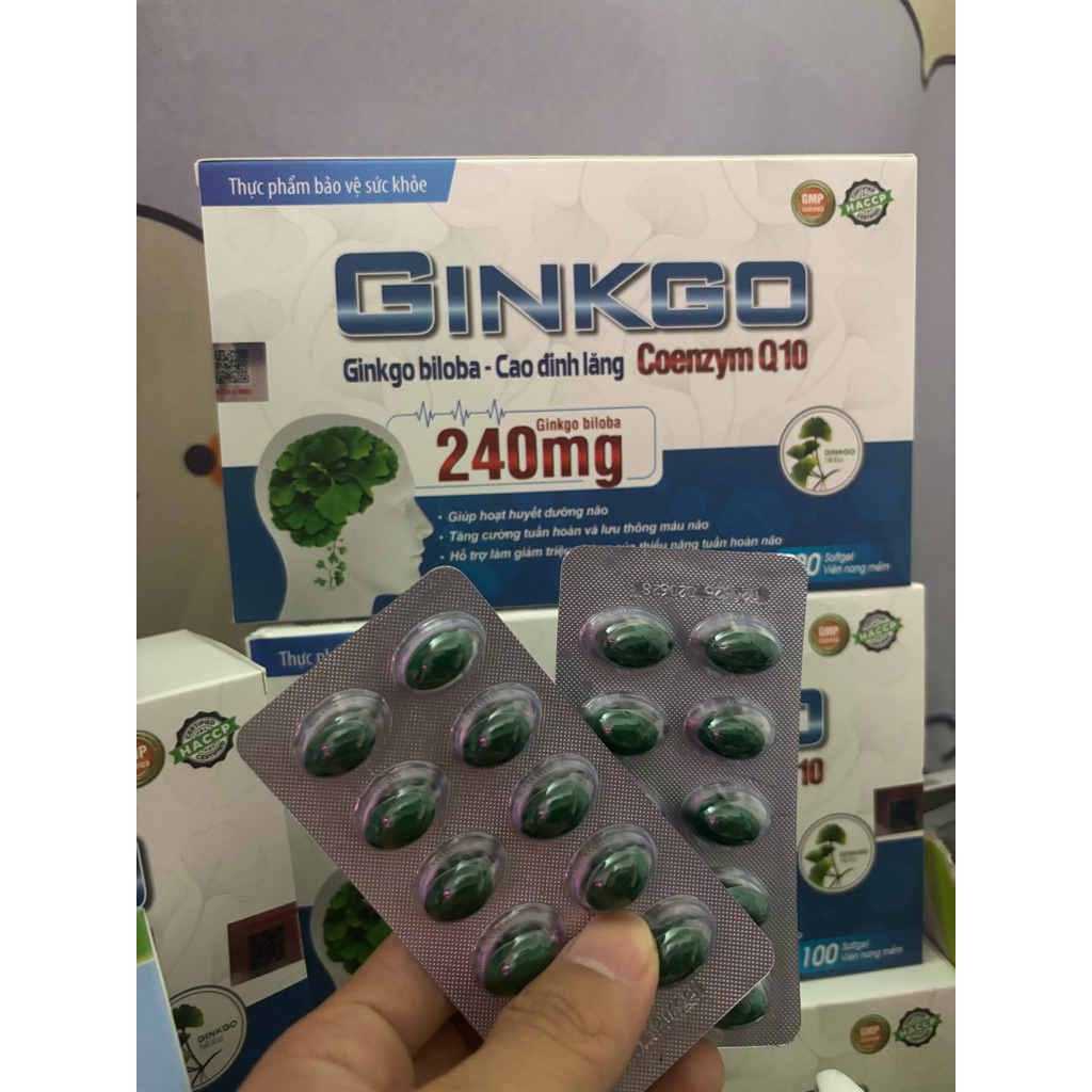Ginkgo ( ginko- cao đinh lăng Coenzym Q10