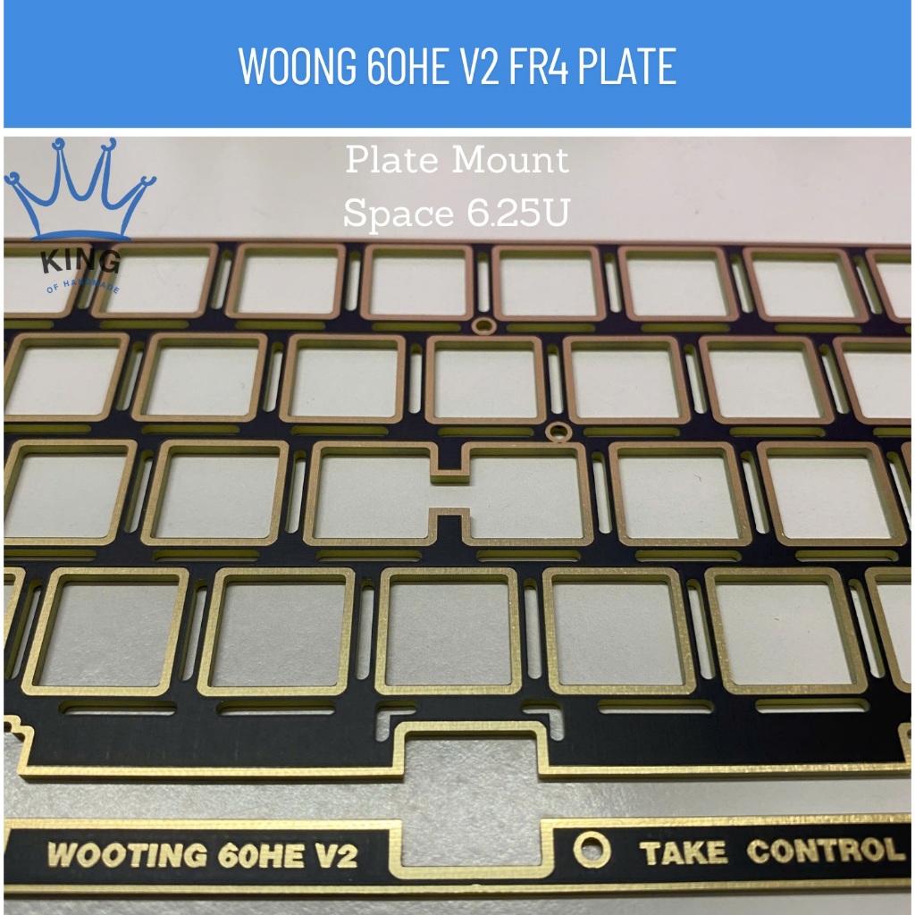 [FR4 Plate] [Wooting 60HE - ANSI Plate Mount] Gồm Có Trụ Đồng Ren Trong M2x3x3.5mm Và Vít M2.