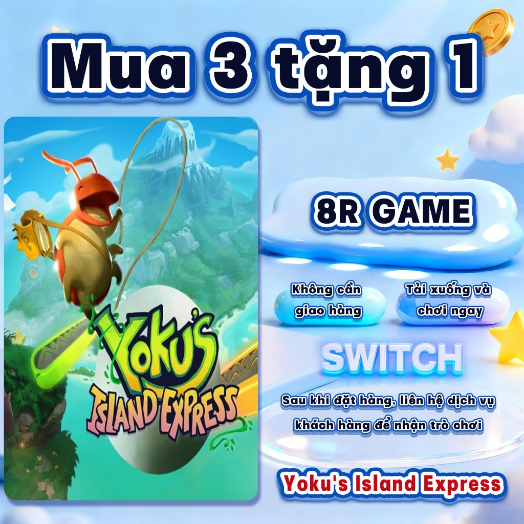 Yoku's Island Express Nintendo Switch GAME– Mua 3 Tặng 1