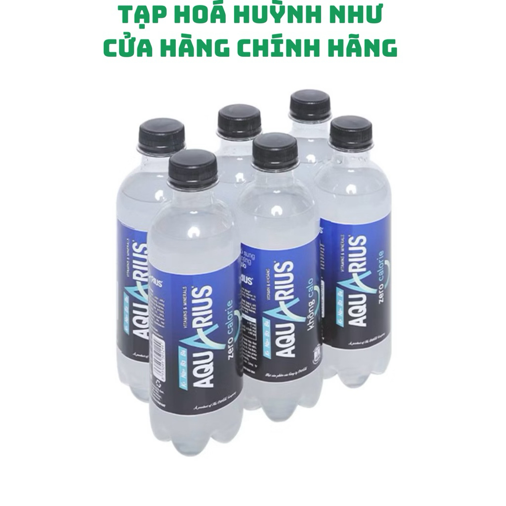 [CHÍNH HÃNG]Lốc 6chai nước vận động Aquarius zero 390ml