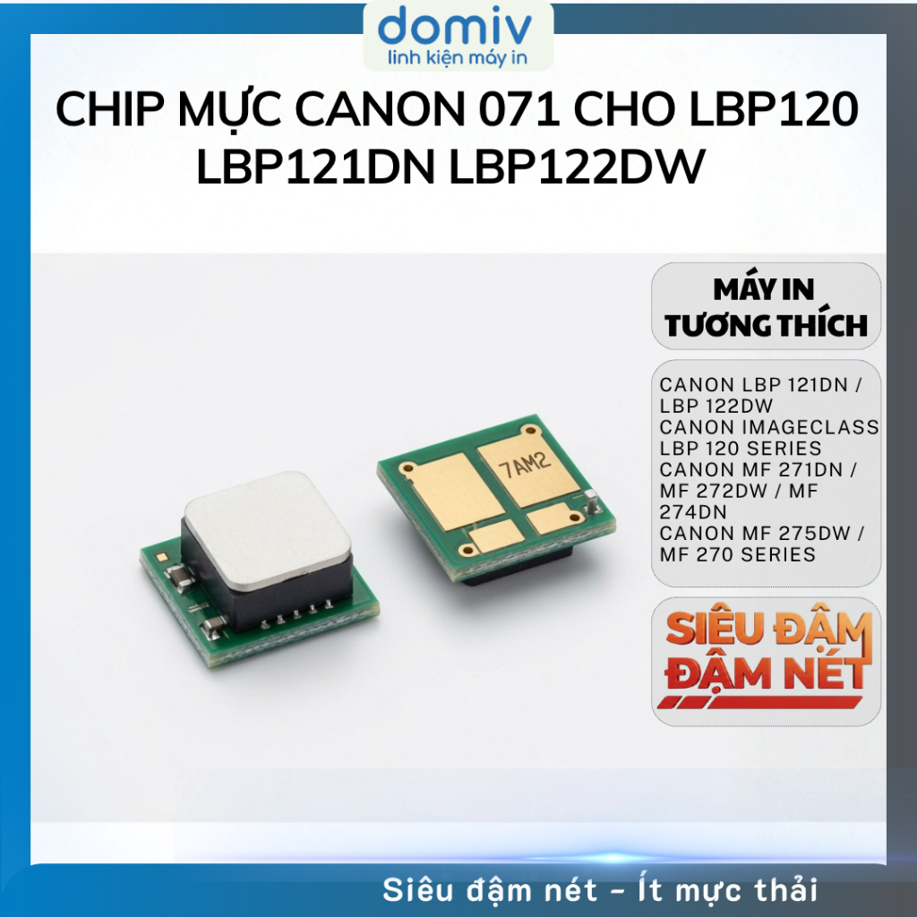 Chip Mực Canon 071 Cho LBP120 LBP121DN LBP122DW MF270 MF271DN MF272DW MF274DN MF275DW DOMIV