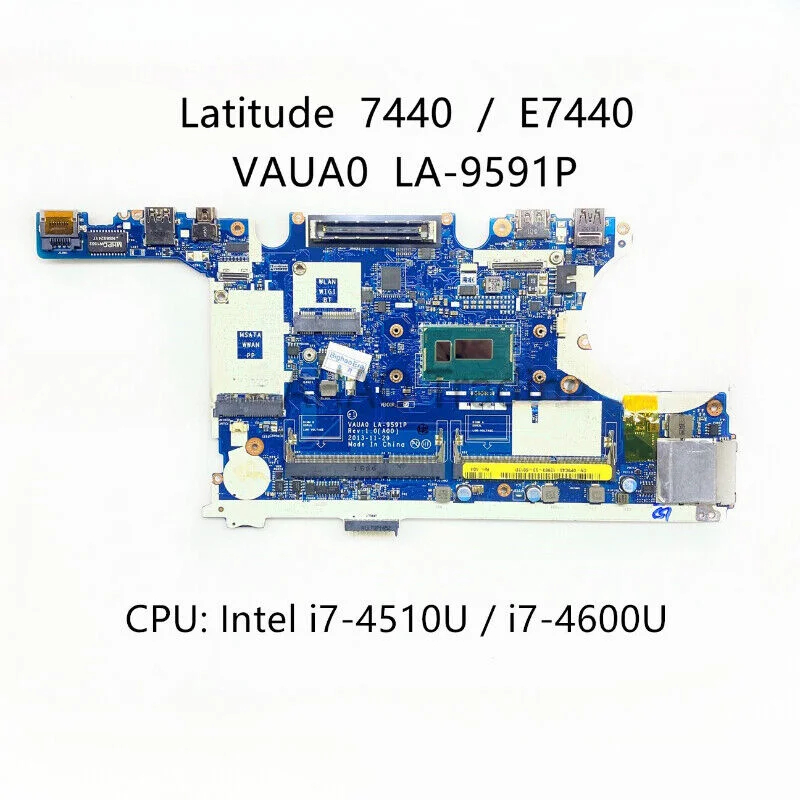 Main dell 7440 e7440 E7440 i5 i7 gen 4 zin tháo máy ok, mã main LA-9591P