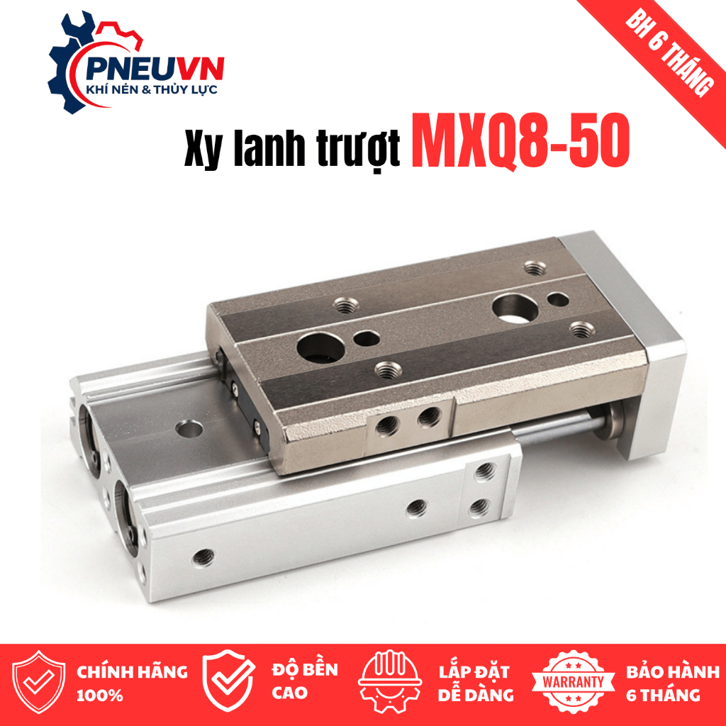 Xy Lanh Bàn Trượt MXQ6/MXQ8/MXQ10/MXQ12/MXQ20 dùng thiết kế máy tự đông hóa
