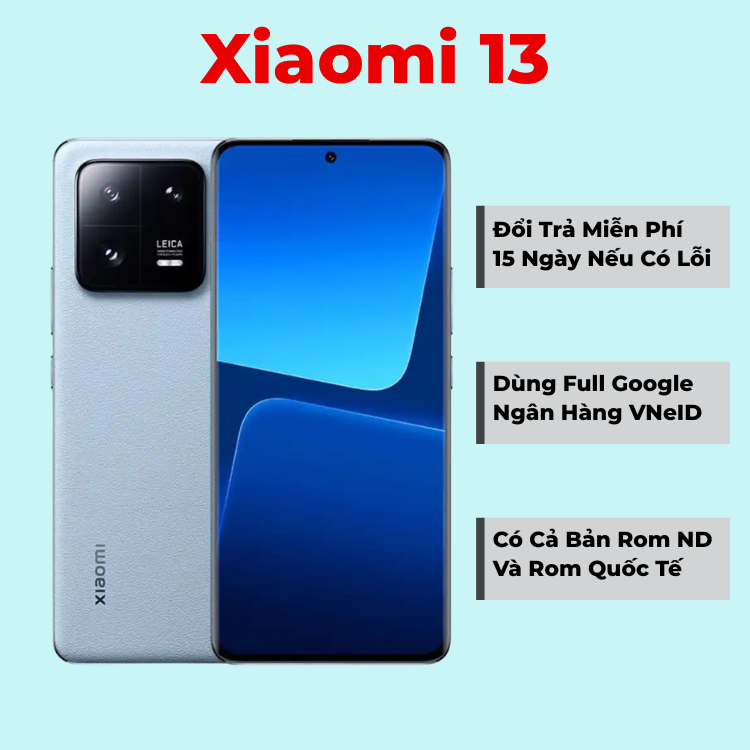 [Máy Cũ] Điện Thoại Xiaomi 13 (SPX) - Chip Snapdragon 8 Gen 2 - Màn Oled 120 Hz