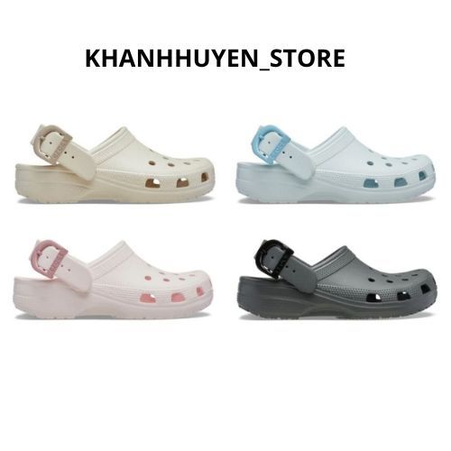 Dép Sục Crocs bape, Dép CROCS BUCKLE CLASSIC Hàng Cao Cấp Full Box Stick Full Size Nam Nữ