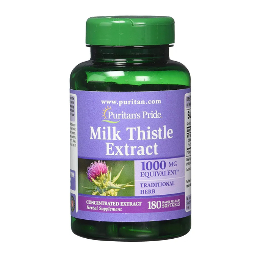 Viên uống bổ gan Milk Thistle Extract 1000mg 180 viên Puritan