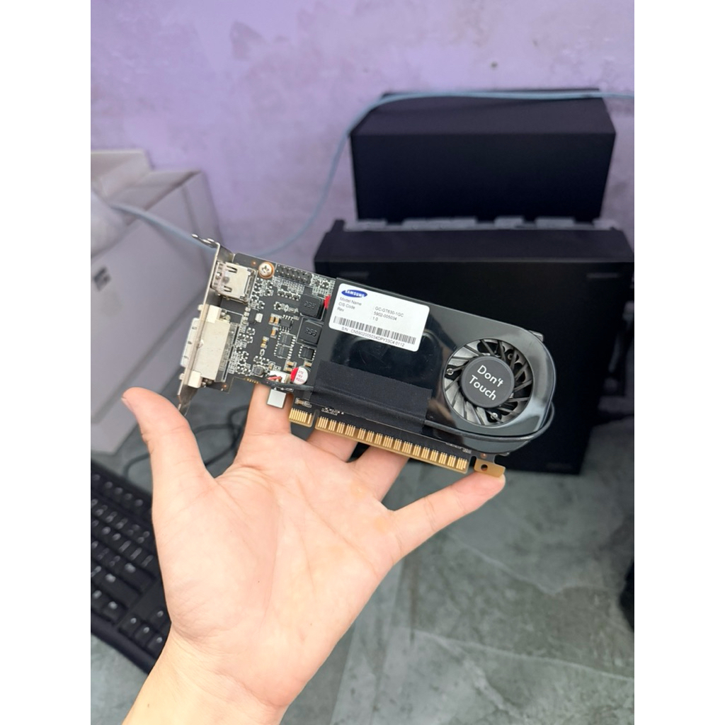 VGA - Card màn hình rời Samsung GT630 1GB DDR3 bo lùn tháo máy hàn siêu đẹp siêu bền 2 cổng HDMI/DVI