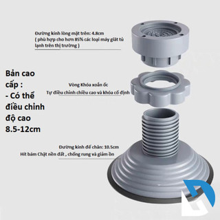 Bộ 4 chân đỡ đa năng, chống rung cho máy giặt, chân đỡ đa năng có thể điều chỉnh tăng giảm tiện lợi