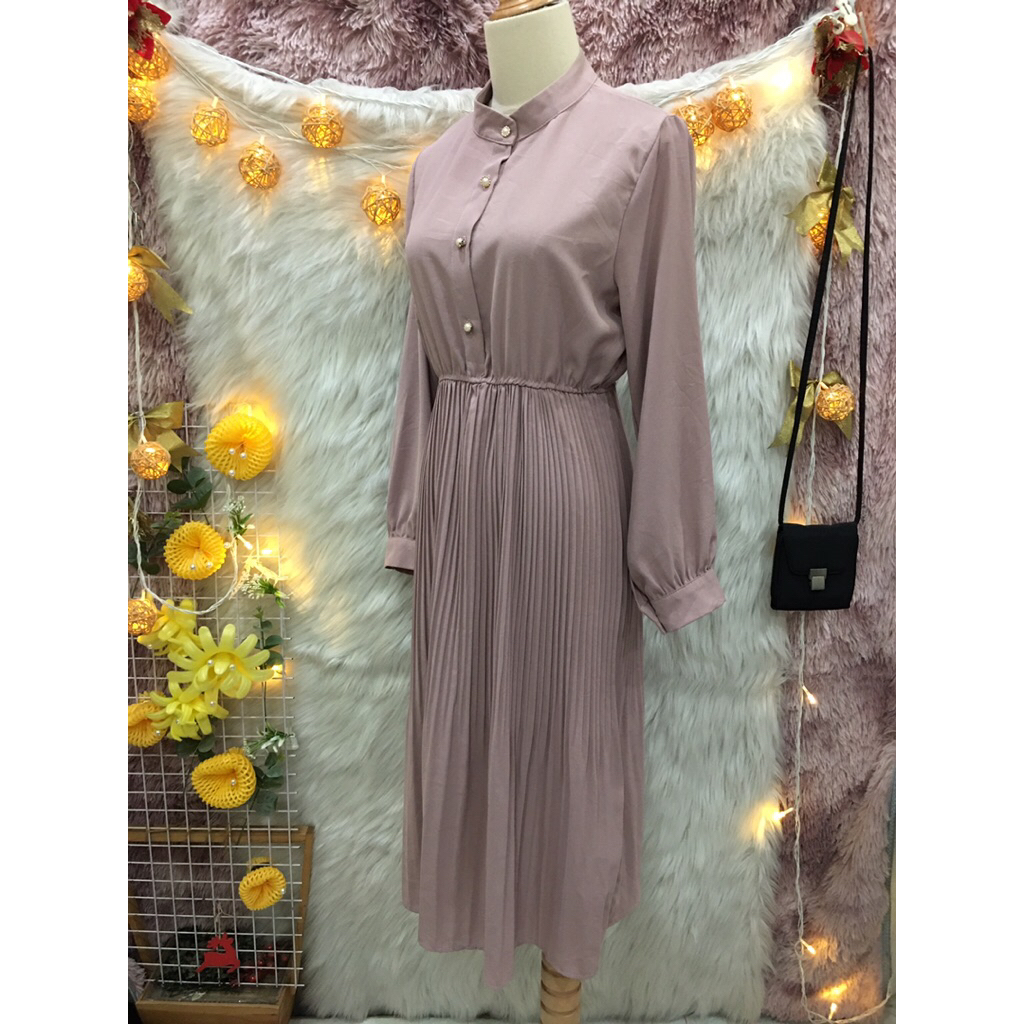 (BC2)🌹 Đầm Xoè - Phom Dài - Dập Ly 2 hand- Hiệu VISIT- Size S