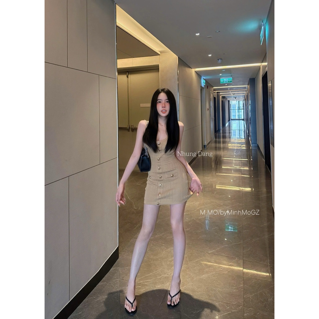 Váy Body Len Balmain Sát Nách QC