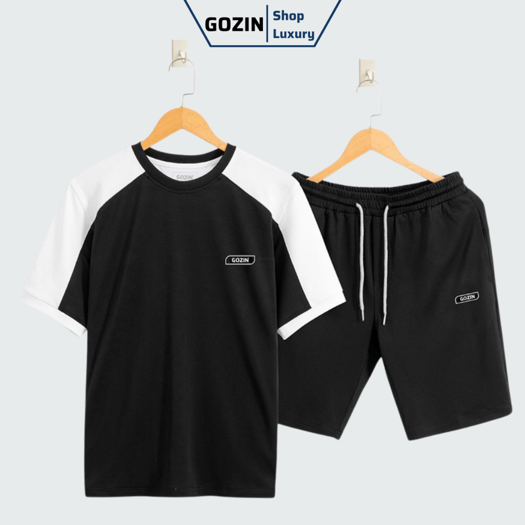 bộ thể thao nam Promax GOZIN SHOP Áo Thun Sideflow và Quần Shorts thoáng khí, thấm hút tốt