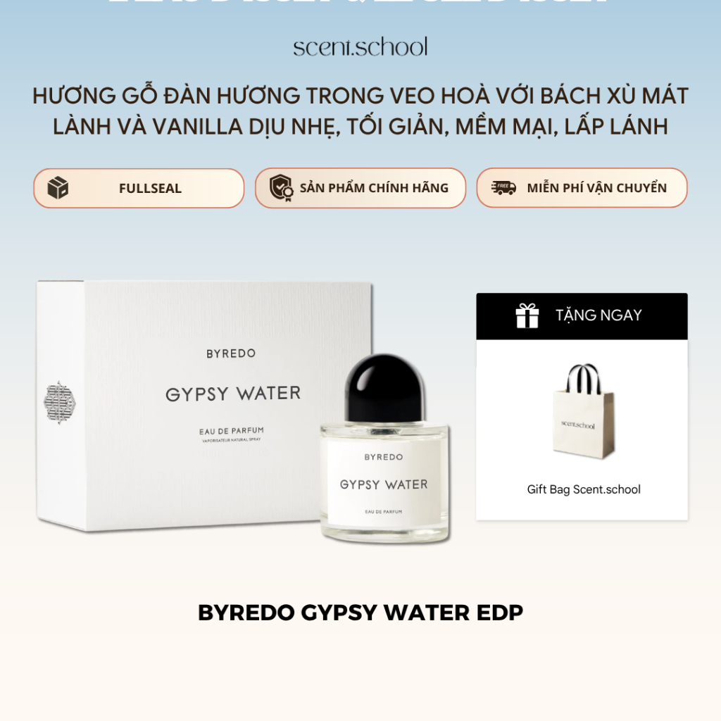 Nước Hoa Fullseal Byredo Gypsy Water | Nước Hoa Nữ | Scent.school Perfume