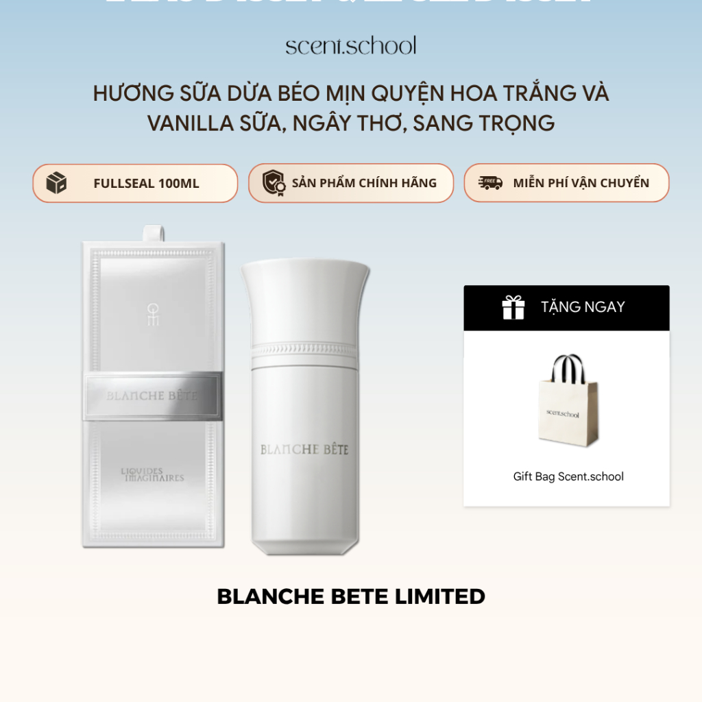 Nước Hoa Fullseal Les Liquides Blanche Bete Limited | Nước Hoa Nữ | Scent.school Perfume