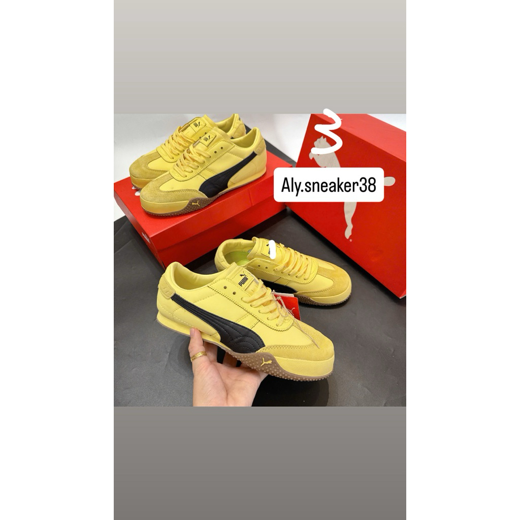 [HÀNG SẴN -SC] Giày Thể Thao Sneaker P_uma B.ella UT -giày thể thao nữ màu vàng cá tính, basic, nhẹ 
