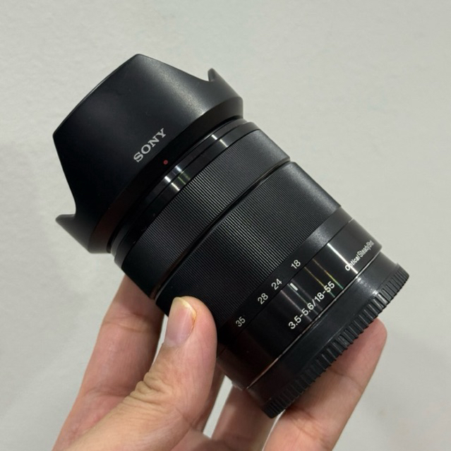 [K hiểu tiếng việt, next] Ống kính cũ Sony 18-55mm F3.5-5.6 black ngàm E có chống rung