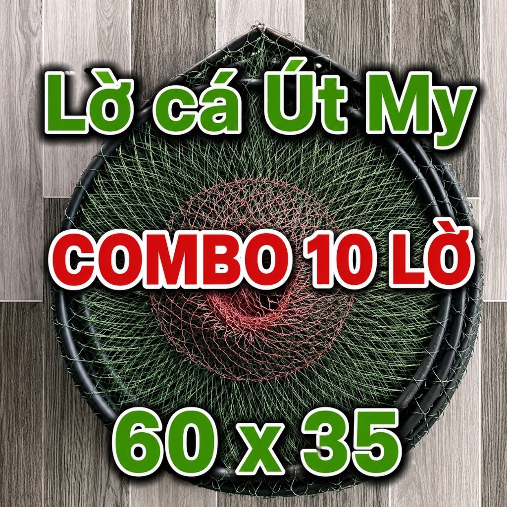 COMBO 10 cái Lờ cá lóc Dài 60 Rộng 35 (Không kèm cây)