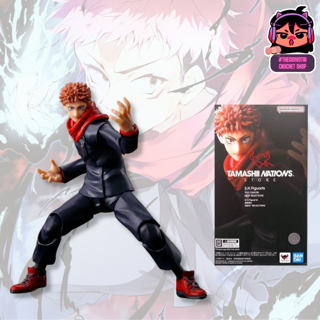 SHF BANDAI (AUTHENTIC) HIGH QUALITY ACTION FIGURE "ITADORI YUJI (BEST SELECTION) - JUJUTSU KAISEN" (