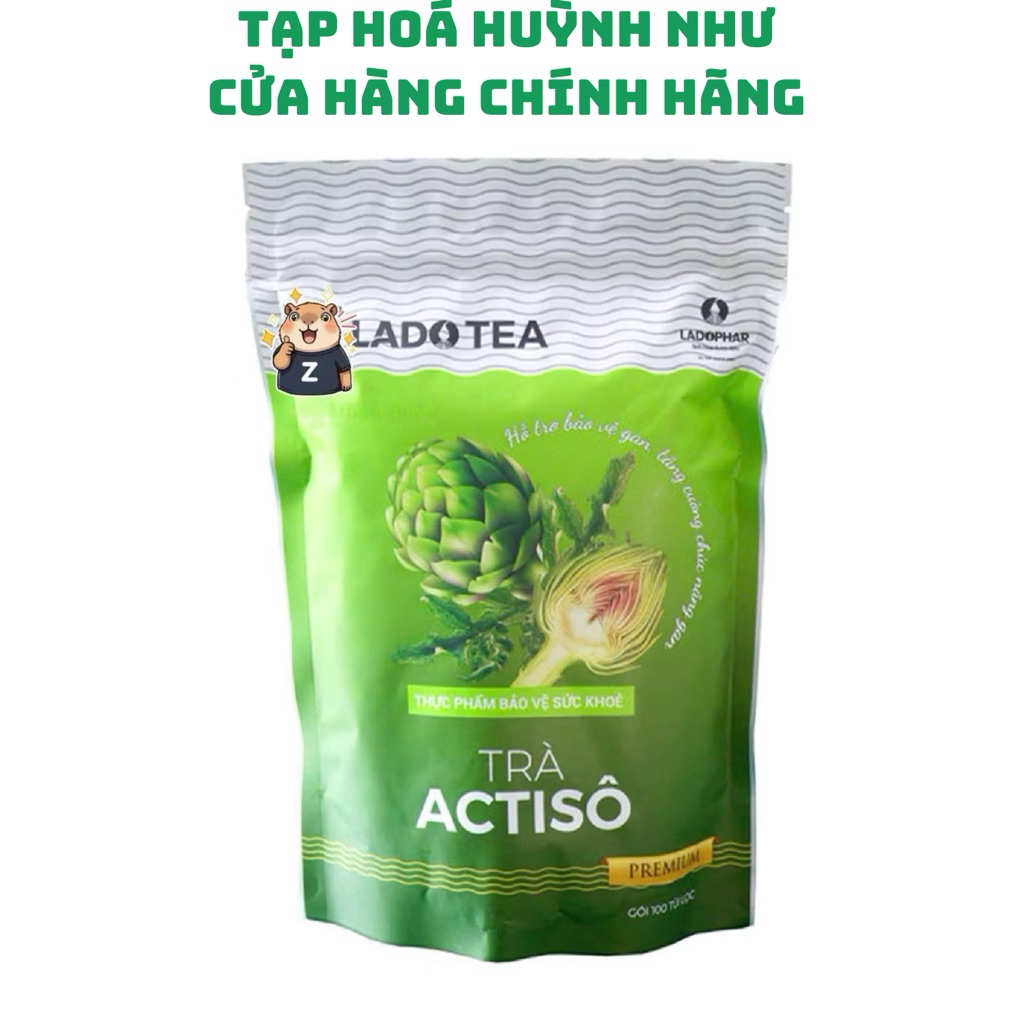 [CHÍNH HÃNG]Trà Actiso Premium Ladophar (bịch 100 túi)-THHN