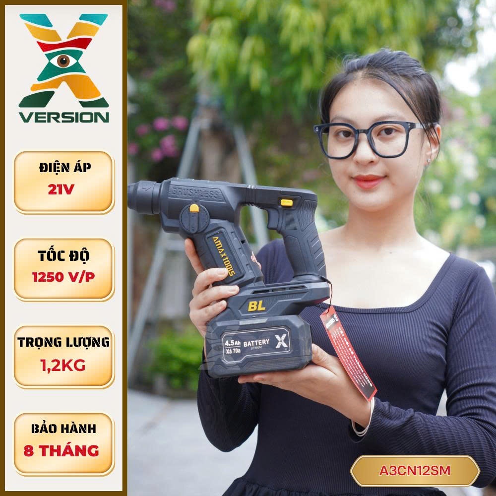 Thân Máy Khoan Bê Tông 2 Chức Năng AMAXTOOLS A3CN12SM -Xversion