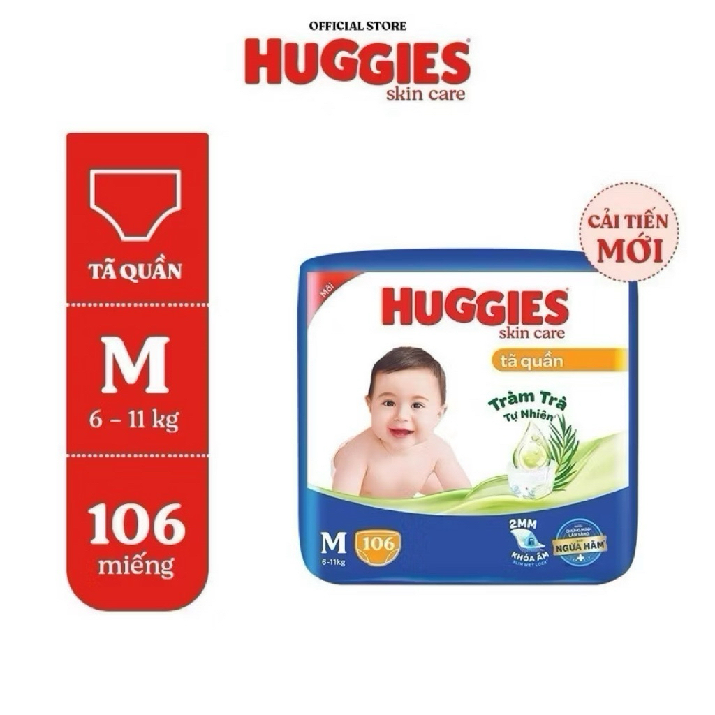 Tã Quần Huggies Tràm Trà Tự Nhiên