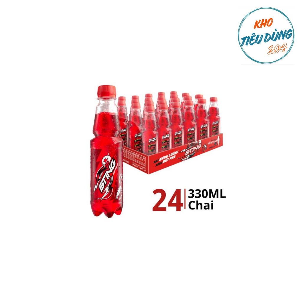[1 Thùng] Sting Dâu 330Ml  (24 CHAI)