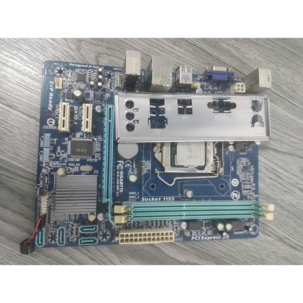 COMBO MAIN H61 ,I5-3470 có chắn main và không kèm Fan.