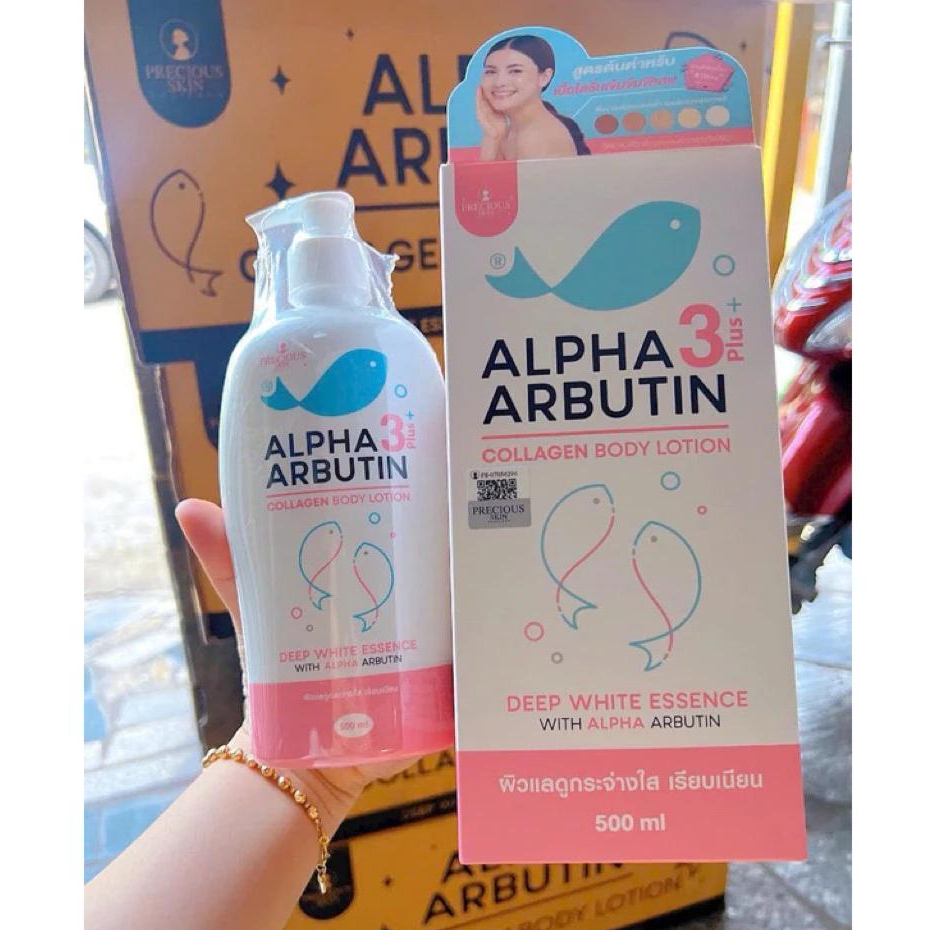 SỮA DƯỠNG THỂ TRẮNG DA BODY ALPHA ARBUTIN COLLAGEN LOTION Alpha Arbutin 5Plus+ Collagen Princess 500