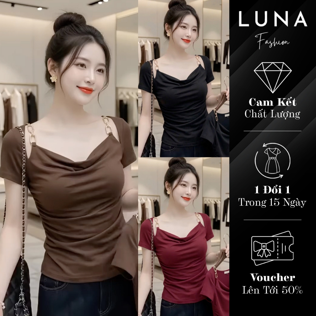 Áo Thun Phối Dây Xích - A67