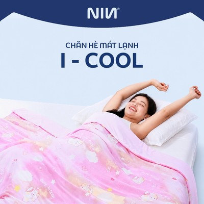 [CHĂN HÈ MÁT LẠNH] Mền Lạnh I Cool Advance NIN House | Nhiều màu | Chần Ice Silk Mát Lạnh Cao Cấp