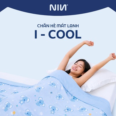 [CHĂN HÈ MÁT LẠNH] Mền Lạnh I Cool Advance NIN House Cho Bé | 100x140cm | Nhiều Màu Sắc | Chăn Chần Ice Silk