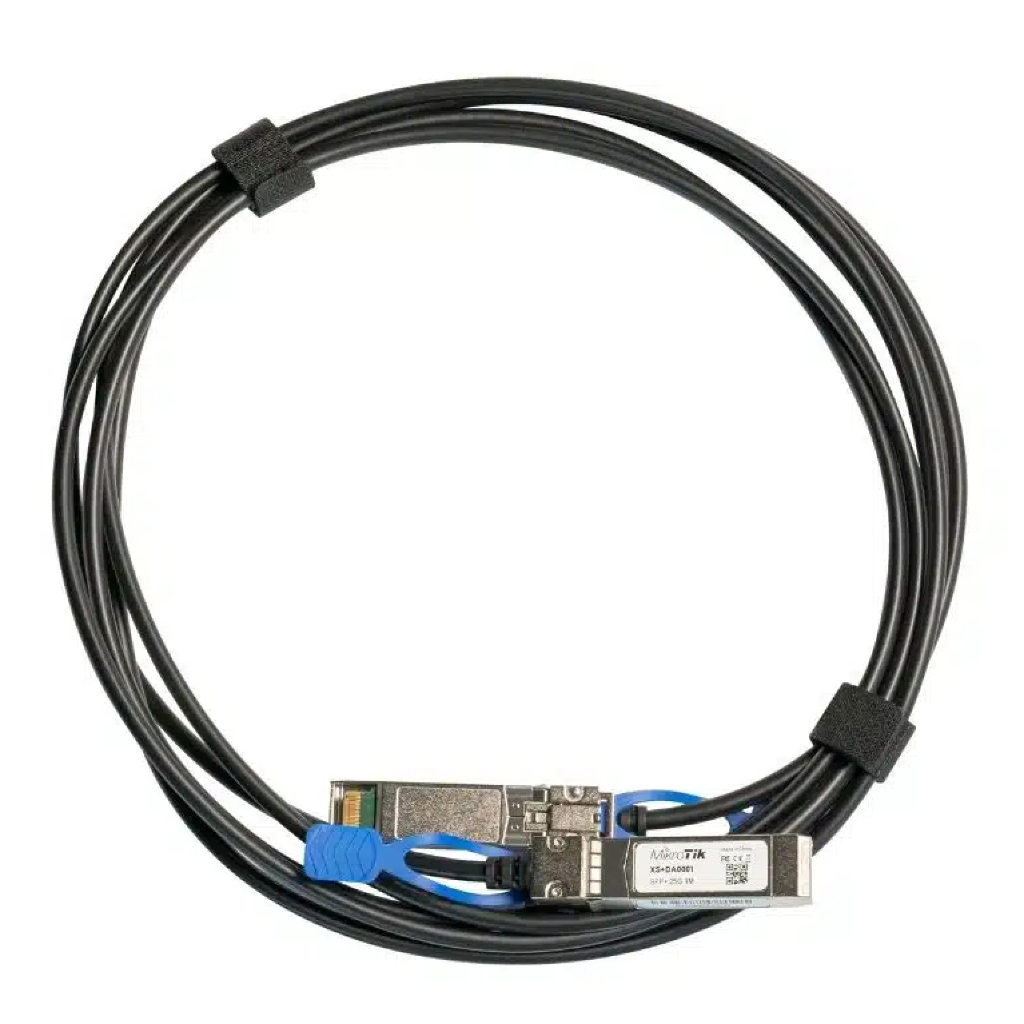 Cáp Quang DAC MikroTik XS+DA0003 – Module Quang 1G/10G/25G SFP/SFP+/SFP28, Dài 3 Mét