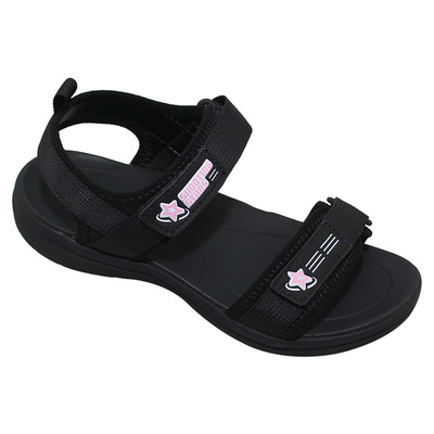Sandal đế bằng bé gái Bita's SEFYG.13 (Đen + Hồng + Kem)