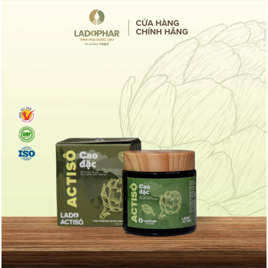 Cao Đặc Actiso Ladophar Đà Lạt giúp bảo vệ gan và thanh lọc cơ thể (Lọ 120g) - Ladophar