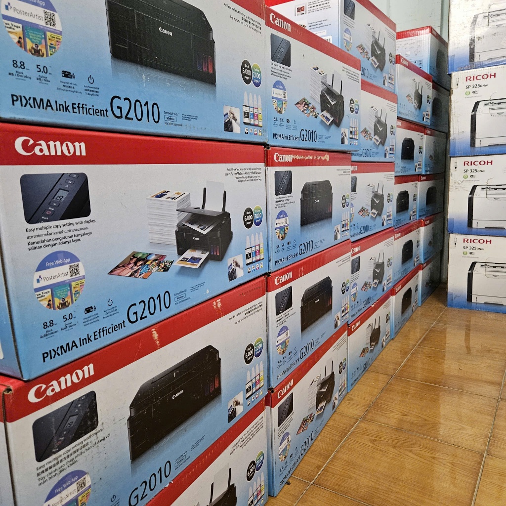 Máy in màu Canon G1010 - chính hãng LBM - Đã gồm 4 hũ mực chính hãng - NEW FULL VAT