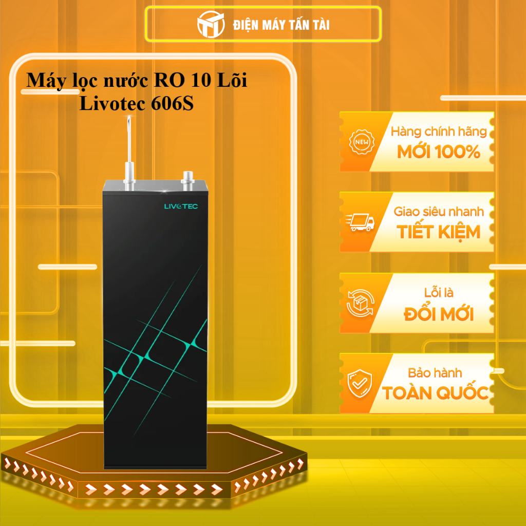 (HCM) - Livotec 606S  - Máy lọc nước RO  10 LÕI Livotec 606S