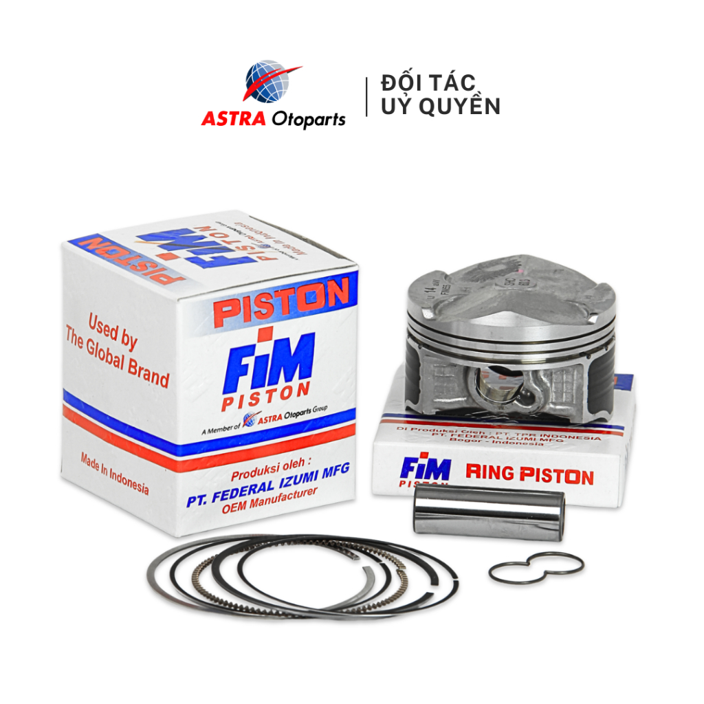Pít tông Piston FiM 57.3 / 58.3 / 59.3 / 60.3 cho xe Honda Winner V1, Winner X, CB, CBR, Sonic 150