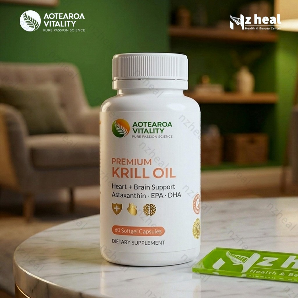 Dầu nhuyễn thể omega 3 Aotearoa Vitality Premium Krill Oil (60 viên)