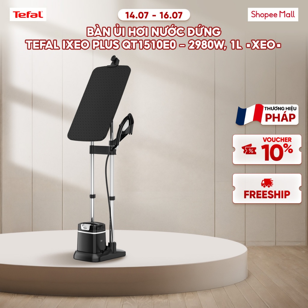 Bàn ủi hơi nước đứng Tefal IXEO Plus QT1510E0 - 2980W, 1L