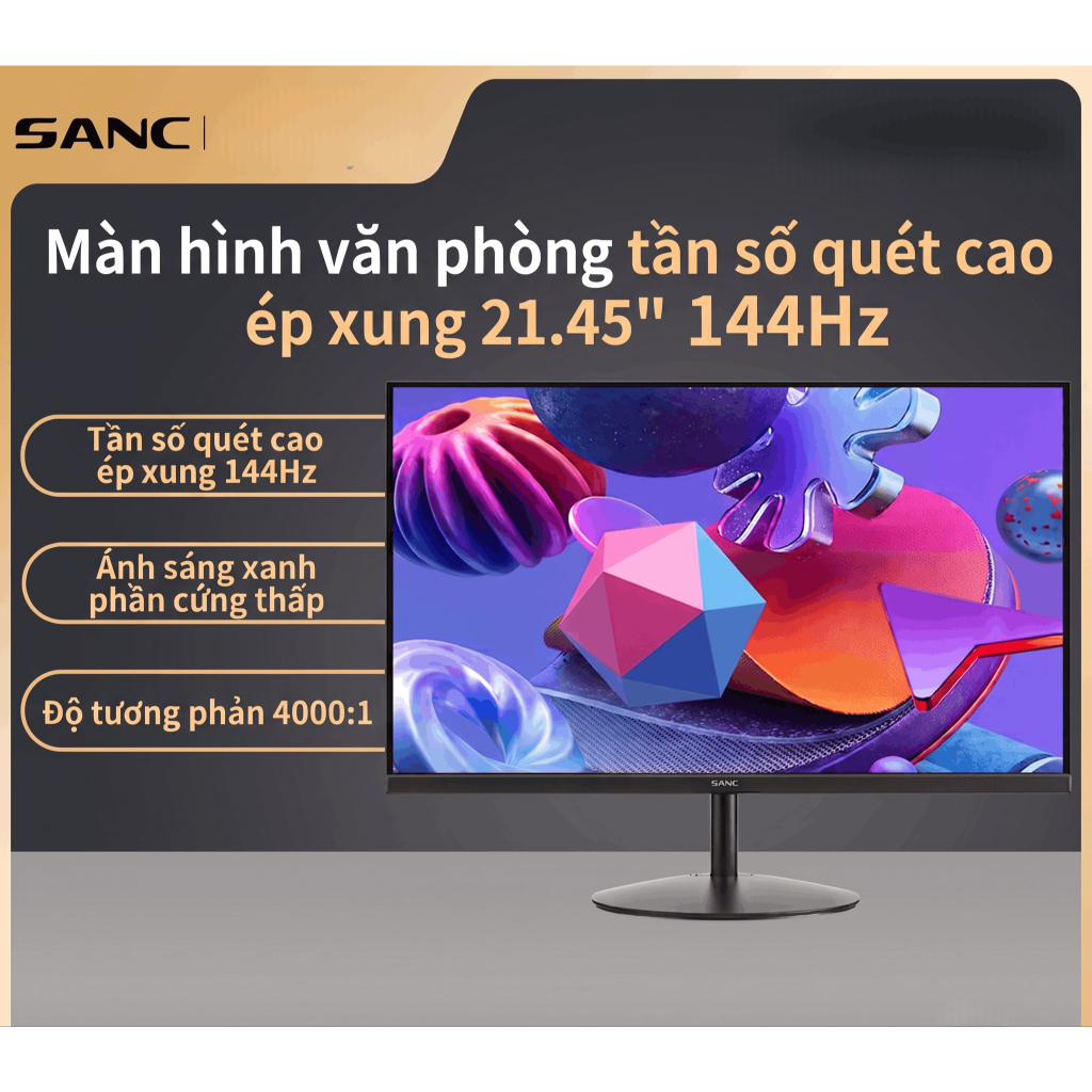 Màn hình SANC OF22 21.45 Inch 144Hz, Chống Ánh Sáng Xanh - Mới 100% FullBox - BH 24 Tháng - Rẻ Nhất 