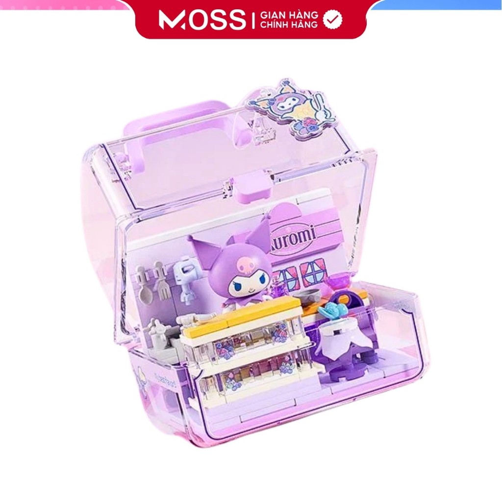 [SEMBO] Mô Hình Lắp Ráp MOSS Sanrio Family - Fruity Manager Series - Berry Tart Shop - D370106