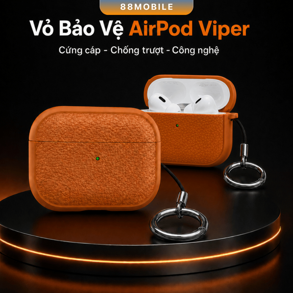 Vỏ ốp case Viper cao cấp dành cho tai nghe airpod 1/2/3/4/Pro/Pro 2 I 88Mobile
