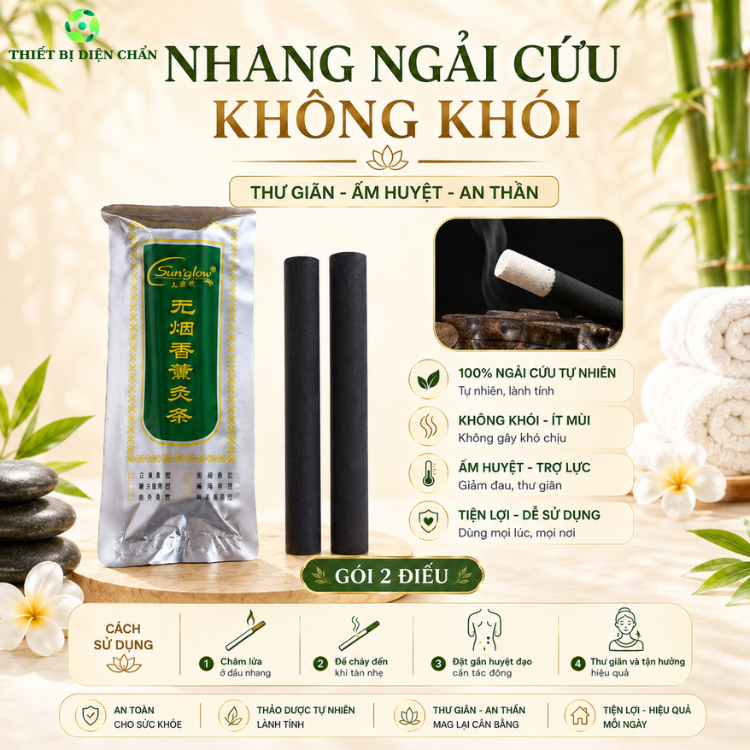 Nhang Ngải Cứu Không Khói Điếu Ngải Cứu Ngải Đoạn 54 Khúc Ngải Cứu Diện Chẩn
