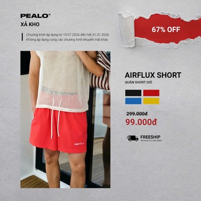 Quần short gió nhăn PEALO chất liệu cao cấp SPT2