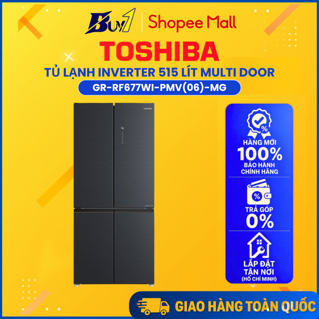 GR-RF677WI-PMV(06)-MG - Tủ lạnh Toshiba Inverter 515 lít Multi Door GR-RF677WI-PMV(06)-MG - Hàng chí