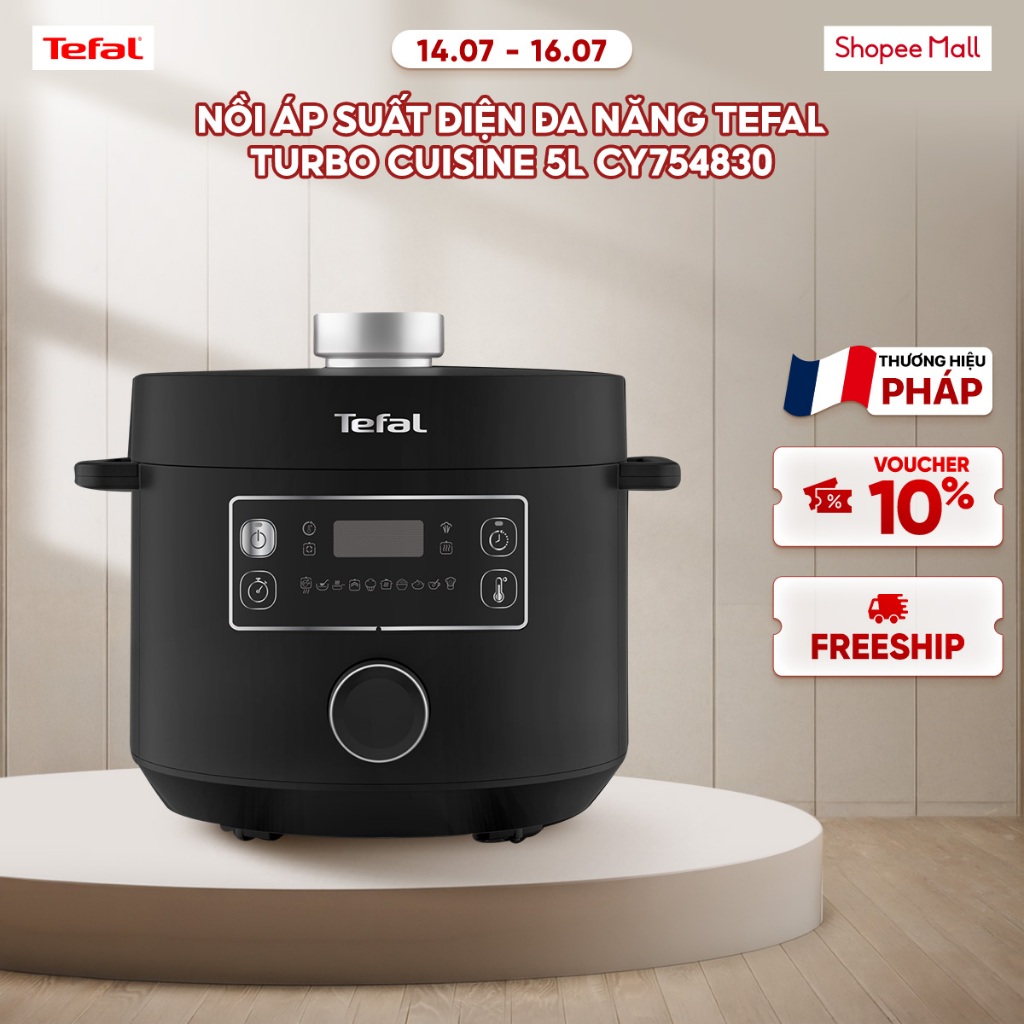 Nồi áp suất điện đa năng Tefal Turbo Cuisine 4.8L CY754830