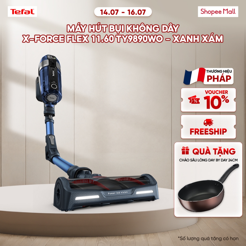 Máy hút bụi không dây X-force Flex 11.60 TY9890WO - Xanh xám