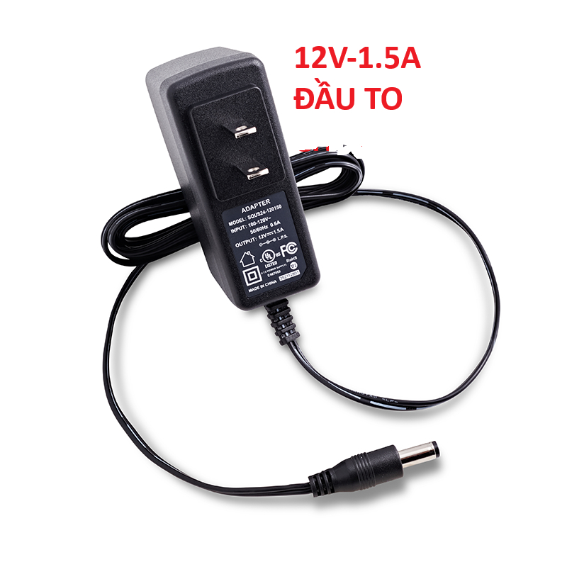 ADAPTER NGUỒN Camera, đầu ghí 12V ,1.5A ,2A, XỊN